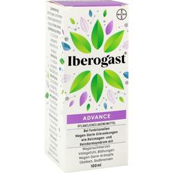 Verpackung von Iberogast Advance, einem pflanzlichen Magen-Darm-Arzneimittel.
